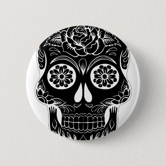 Abstrakter Schädel Button (Vorderseite)
