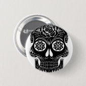 Abstrakter Schädel Button (Vorne & Hinten)