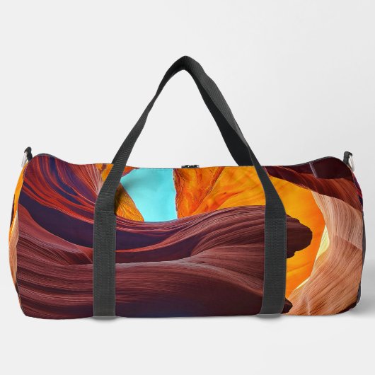 Abstrakter Schädel Duffle Bag (Vorderseite)