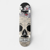 Abstrakter Schädel Skateboard (Vorderseite)