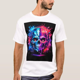 Abstrakter Schädel T-Shirt