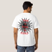 Abstrakter Schädel T-Shirt (Schwarz voll)