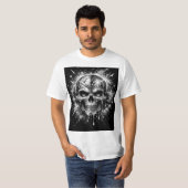 Abstrakter Schädel T-Shirt (Vorne ganz)