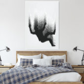 Abstrakter Schattenfall: flüssige Silhouette Leinwanddruck (Insitu (Schlafzimmer))