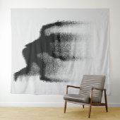 Abstrakter Schattenfall: flüssige Silhouette Wandteppich (Beispiel (Horizontal))