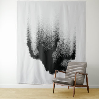 Abstrakter Schattenfall: flüssige Silhouette Wandteppich