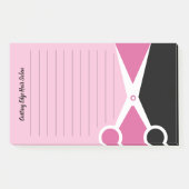 Abstrakter Schere-Haar-Salon Post-it Klebezettel (Vorderseite)