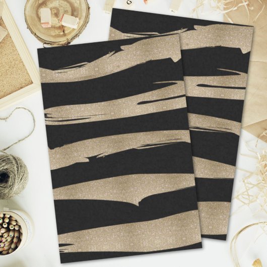 abstrakter schick-schwarzer Pinselstrich Seidenpapier