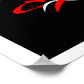 Abstrakter Schlaganfall 12 Poster (Ecke)