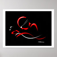 Abstrakter Schlaganfall 12 Poster