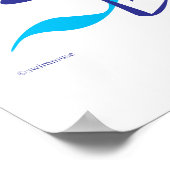 Abstrakter Schlaganfall 1 Poster (Ecke)