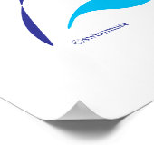 Abstrakter Schlaganfall 2 Poster (Ecke)