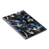 Abstrakter, schlangenhemmender Druck Notizblock (Rechte Seite)