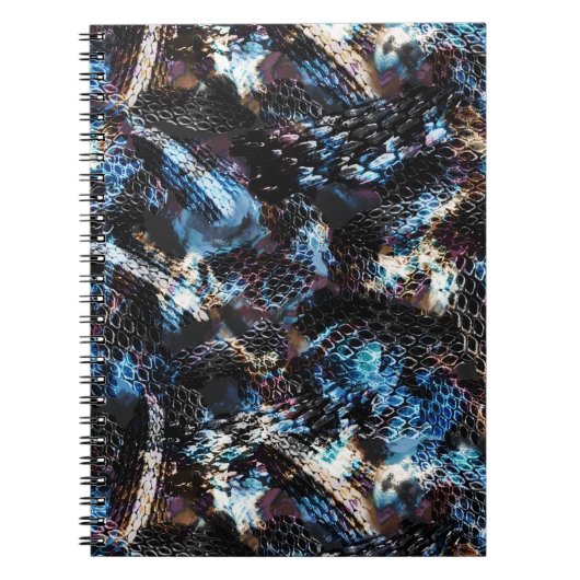 Abstrakter, schlangenhemmender Druck Notizblock (Vorderseite)