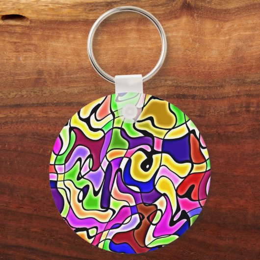 abstrakter Schlüsselanhänger (Vorderseite)