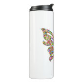 Abstrakter Schmetterling 2 Thermosbecher (Nach links gedreht)