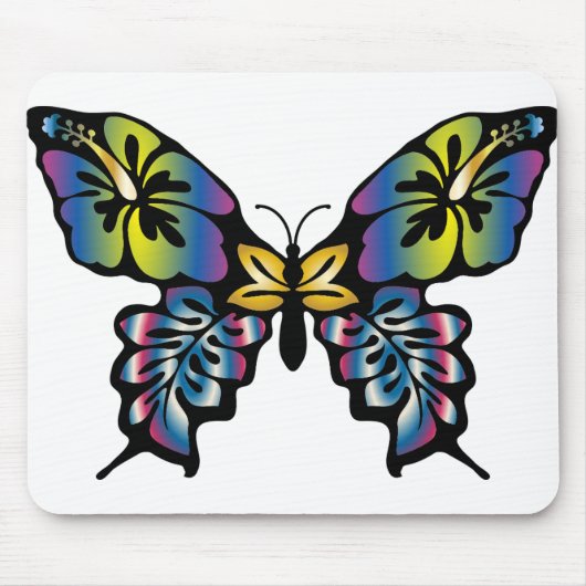 Abstrakter Schmetterling 3 Mousepad (Vorne)