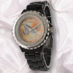 Abstrakter Schmetterling Armbanduhr<br><div class="desc">Die Malerei "Birthday Butterfly" Collection Women's Kristall Watch glänzt mit einem anpassbaren Gesicht, Sie Liebe Blick auf Ihre Uhr für die Zeit. Personalisieren Sie die Produktseite oder klicken Sie auf die Schaltfläche "Anpassen", um weitere Designoptionen zu erhalten. Das Design entstand aus meinem Bild "Birthday Butterfly", das einen Schmetterling mit abstraktem...</div>