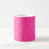 Abstrakter Schmetterling Bright Pink Kaffee Tasse (Mittel)