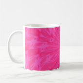 Abstrakter Schmetterling Bright Pink Kaffee Tasse (Links)