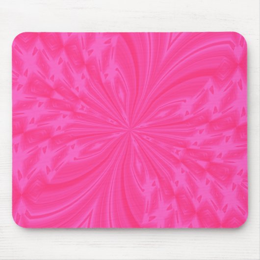 Abstrakter Schmetterling Bright Pink MOUSEPAD (Vorne)