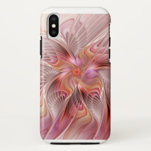 Abstrakter Schmetterling Bunte Fantasy-Fraktal-Kun iPhone X Hülle