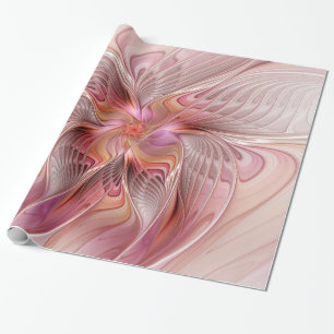 Abstrakter Schmetterling Bunte Fantasy-Fraktal-Kun Geschenkpapier