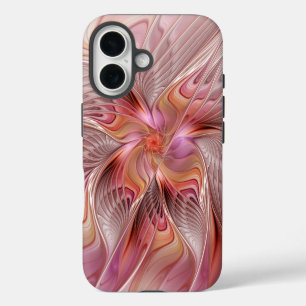 Abstrakter Schmetterling Bunte Fantasy-Fraktal-Kun iPhone 16 Hülle