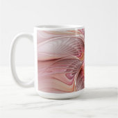 Abstrakter Schmetterling Bunte Fantasy-Fraktal-Kun Kaffeetasse (Links)