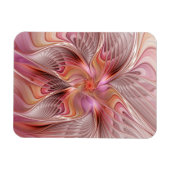 Abstrakter Schmetterling Bunte Fantasy-Fraktal-Kun Magnet (Horizontal)