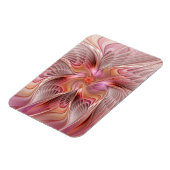 Abstrakter Schmetterling Bunte Fantasy-Fraktal-Kun Magnet (Linke Seite)