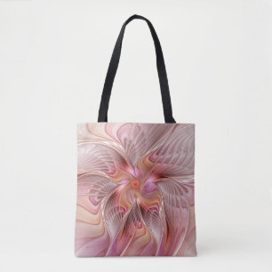 Abstrakter Schmetterling Bunte Fantasy-Fraktal-Kun Tasche