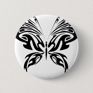 Abstrakter Schmetterling Button