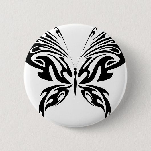 Abstrakter Schmetterling Button (Vorderseite)
