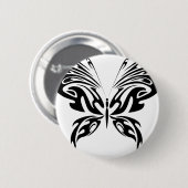 Abstrakter Schmetterling Button (Vorne & Hinten)