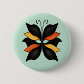 Abstrakter Schmetterling Button (Vorderseite)