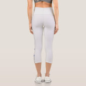 Abstrakter Schmetterling Capri Leggings (Rückseite)
