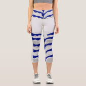 Abstrakter Schmetterling Capri Leggings (Vorderseite)