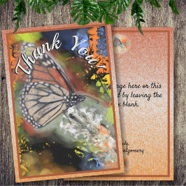 Abstrakter Schmetterling Dankeskarte