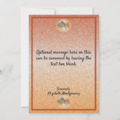 Abstrakter Schmetterling Dankeskarte (Rückseite)