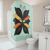 Abstrakter Schmetterling Duschvorhang (Beispiel)