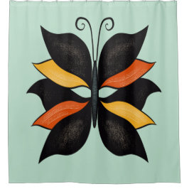 Abstrakter Schmetterling Duschvorhang