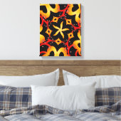 Abstrakter Schmetterling erARTs Wrapped Canvas Leinwanddruck (Insitu (Schlafzimmer))