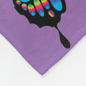 Abstrakter Schmetterling Fleecedecke (Ecke)