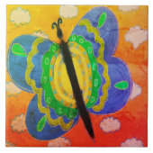 Abstrakter Schmetterling Fliese (Vorderseite)