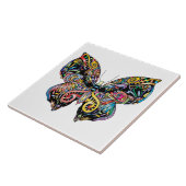 Abstrakter Schmetterling Fliese (Seite)
