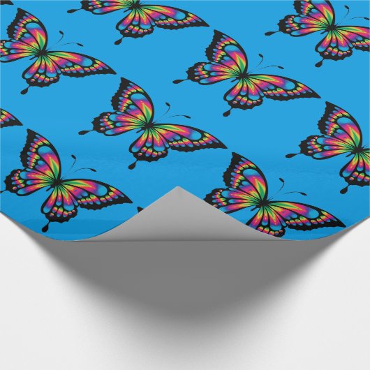 Abstrakter Schmetterling Geschenkpapier (Ecke)