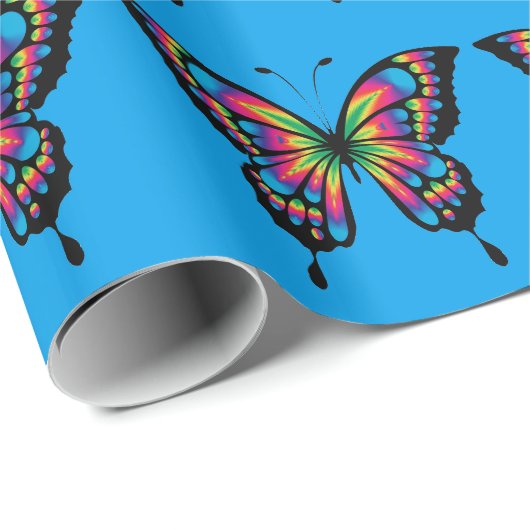 Abstrakter Schmetterling Geschenkpapier (Rolleneckpunkt)