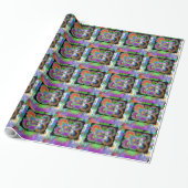 Abstrakter Schmetterling Geschenkpapier (Ungerollt)