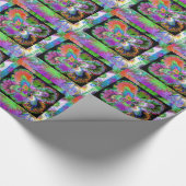 Abstrakter Schmetterling Geschenkpapier (Ecke)